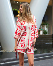 Load image into Gallery viewer, Aurelia Set Top - Red Print