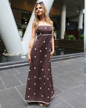 Load image into Gallery viewer, Bobbie Ric Rac Maxi Dress - Chocolate