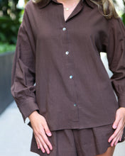 Load image into Gallery viewer, Saskia Set Top - Brown