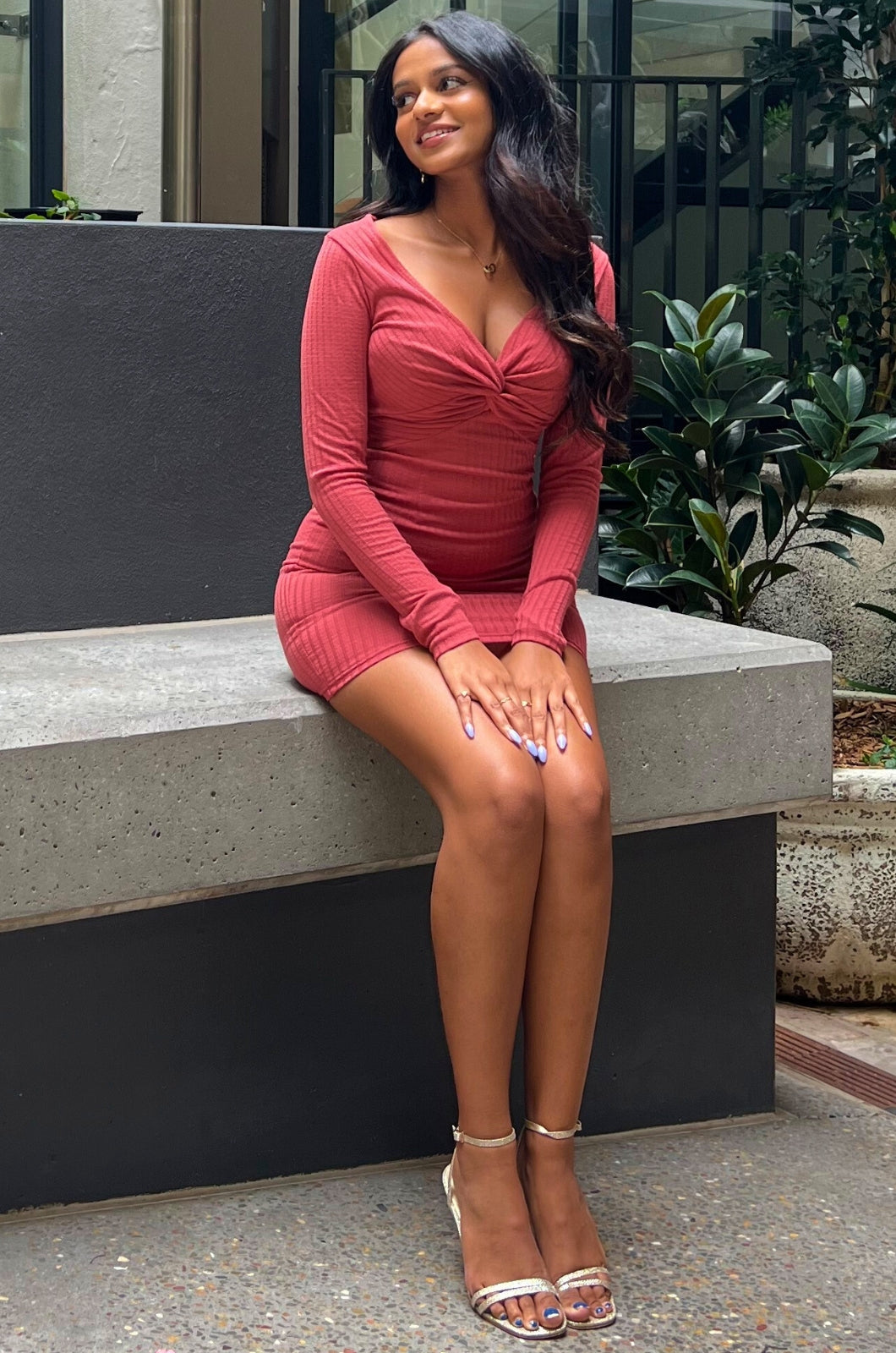 Patsy Mini Dress - Rose