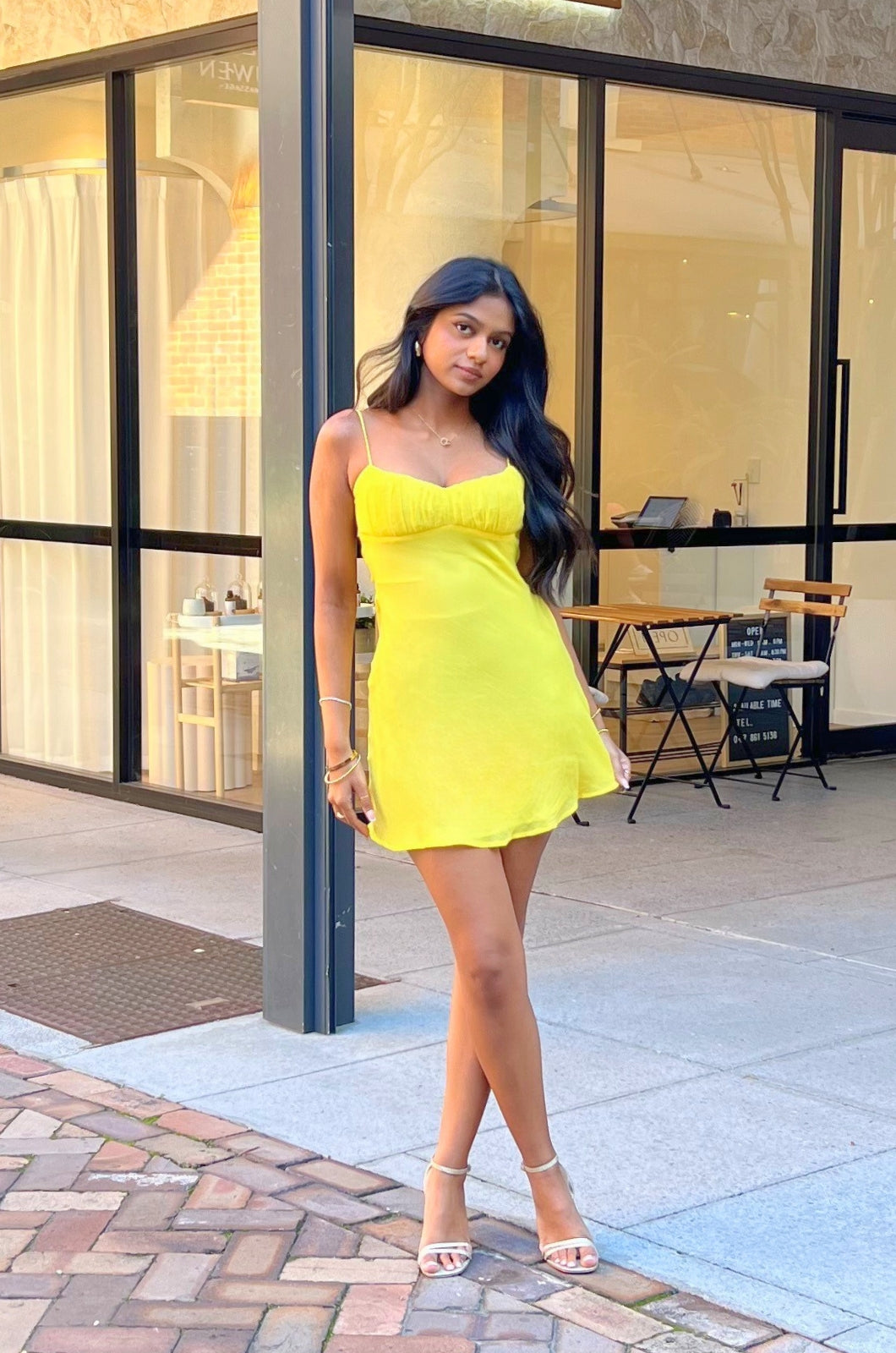 Methyr Mini Dress - Yellow