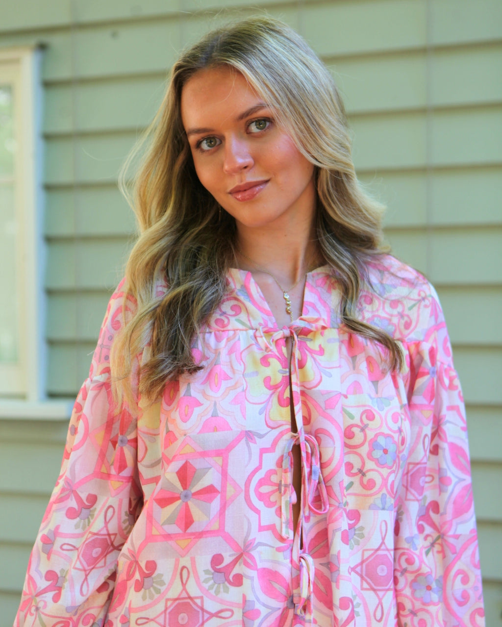 Polly Set Top - Blush