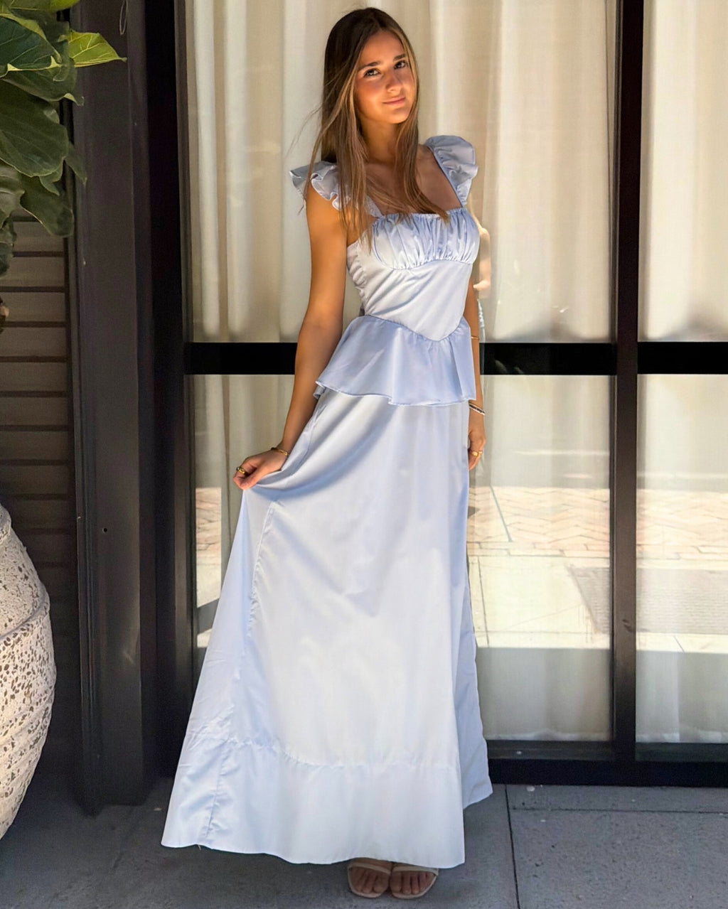 Selene Maxi Dress - Blue