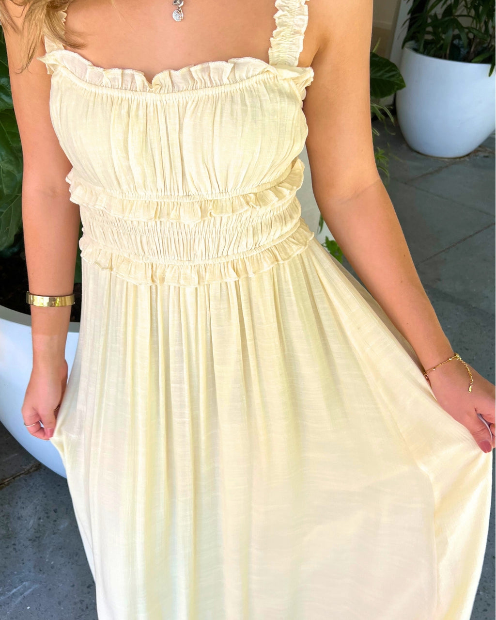 Measha Maxi Dress - Butter