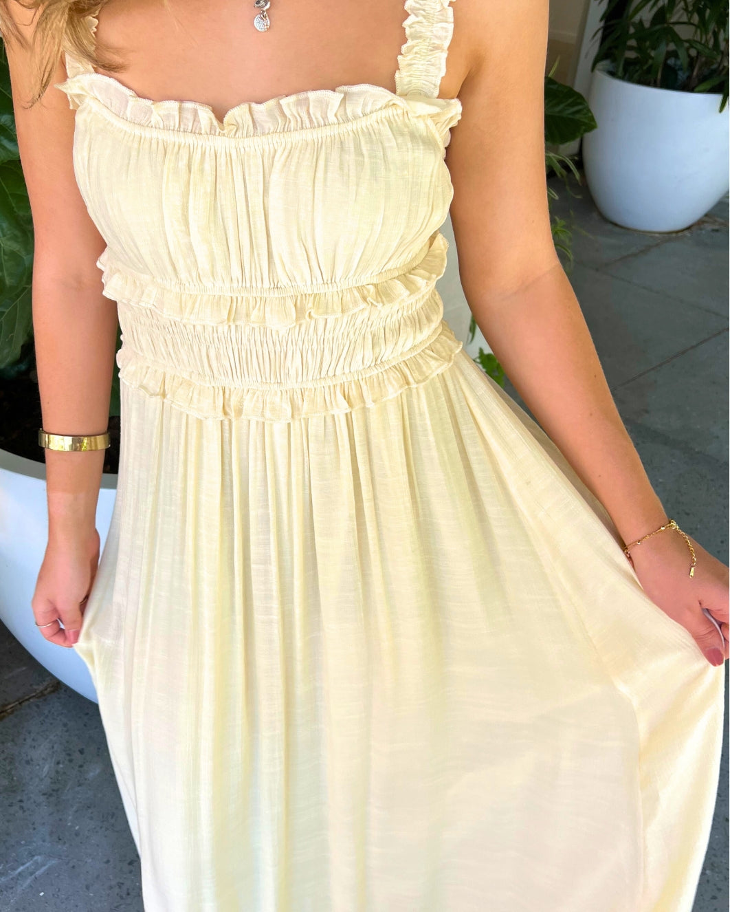Measha Maxi Dress - Butter