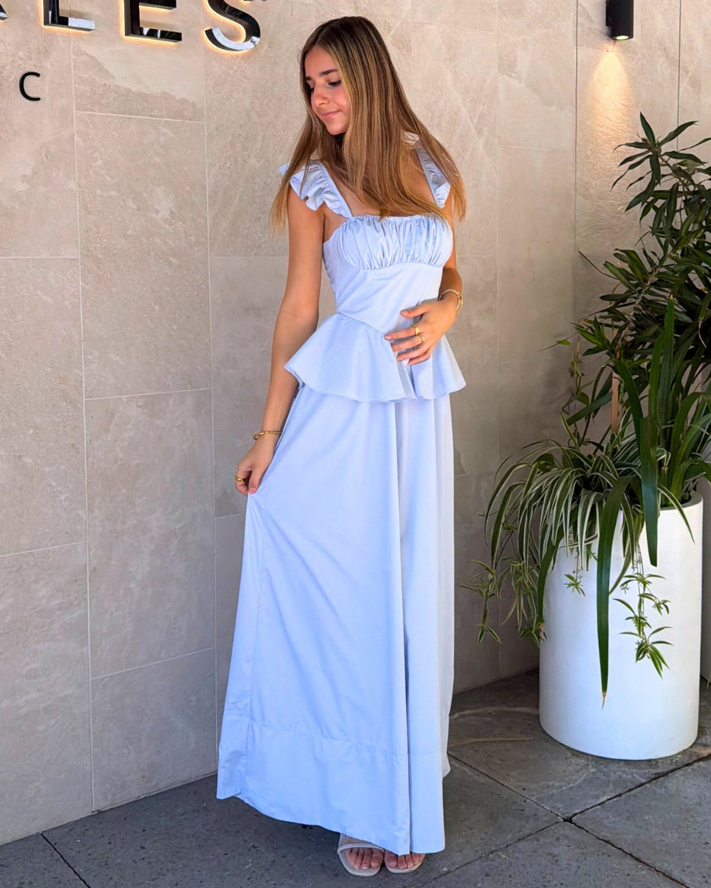 Selene Maxi Dress - Blue