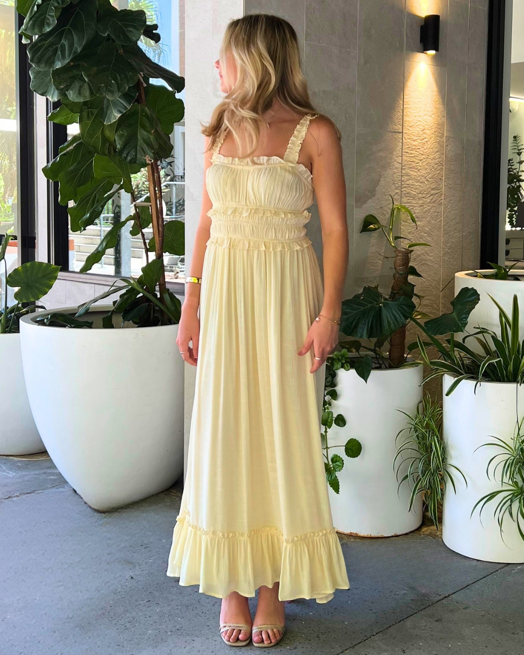 Measha Maxi Dress - Butter