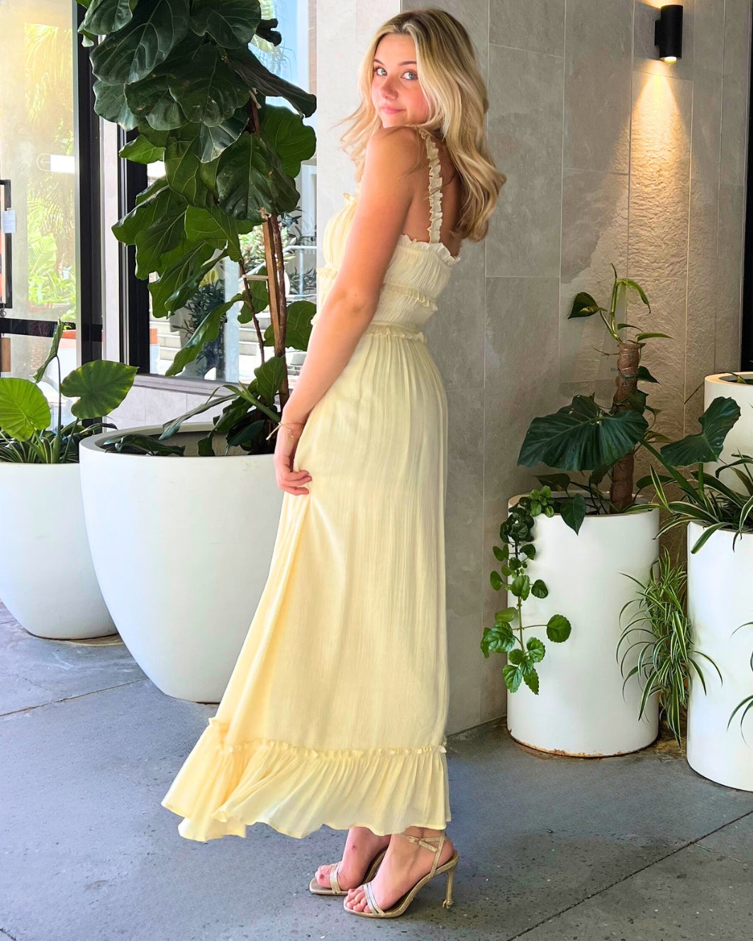 Measha Maxi Dress - Butter