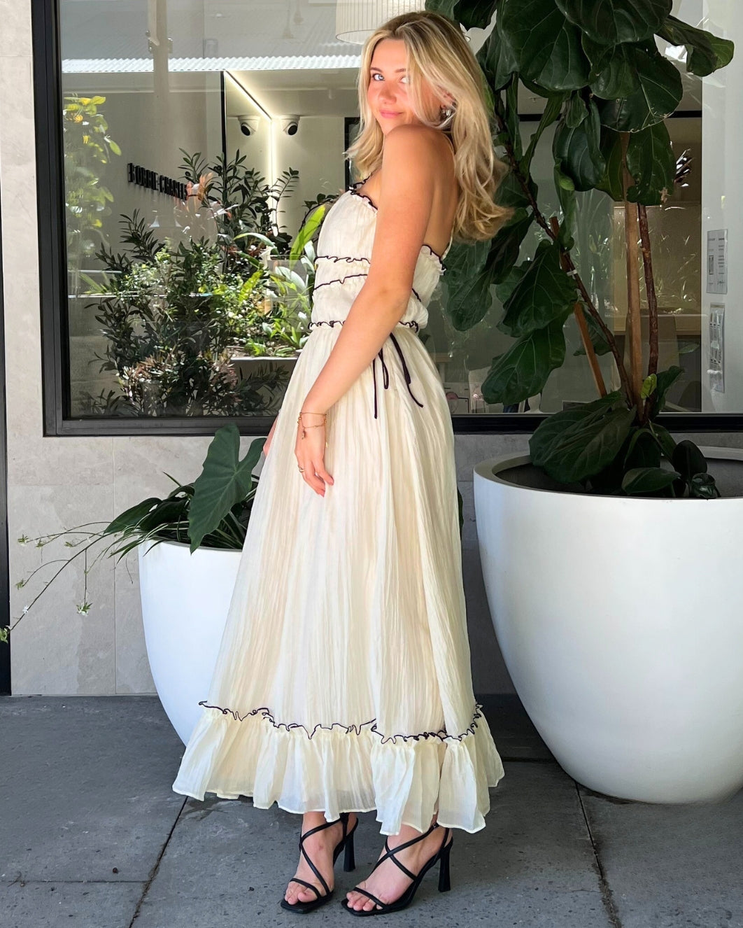 Sabriana Maxi Dress - Cream
