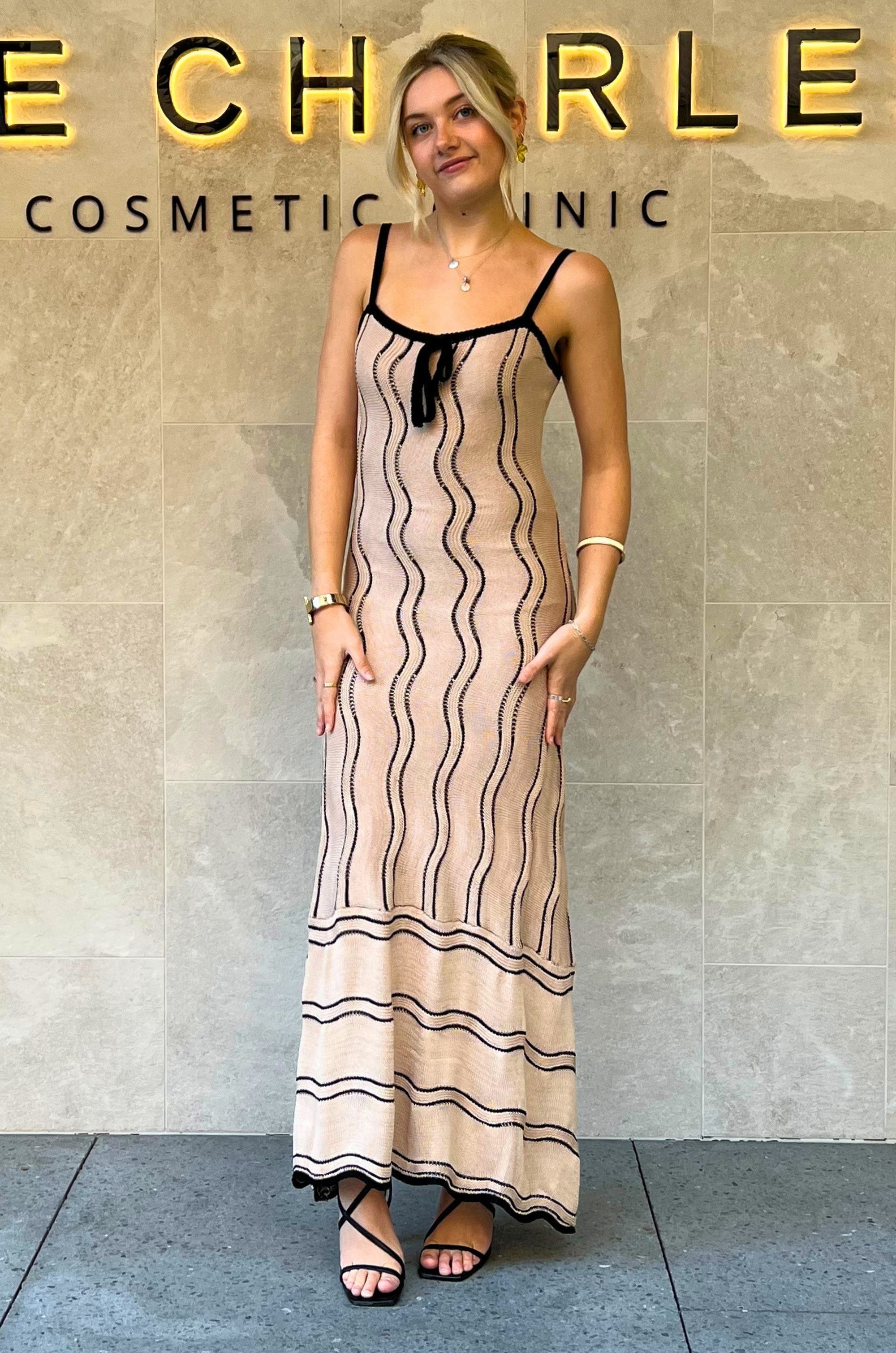 Rahni Maxi Dress - Beige