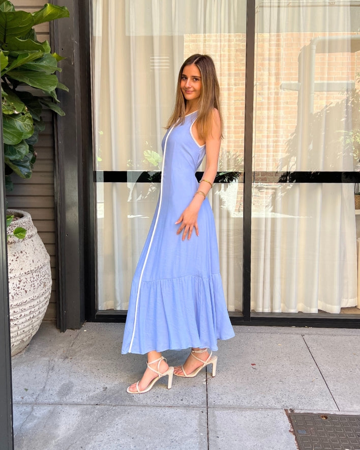 Serena Maxi Dress - Blue