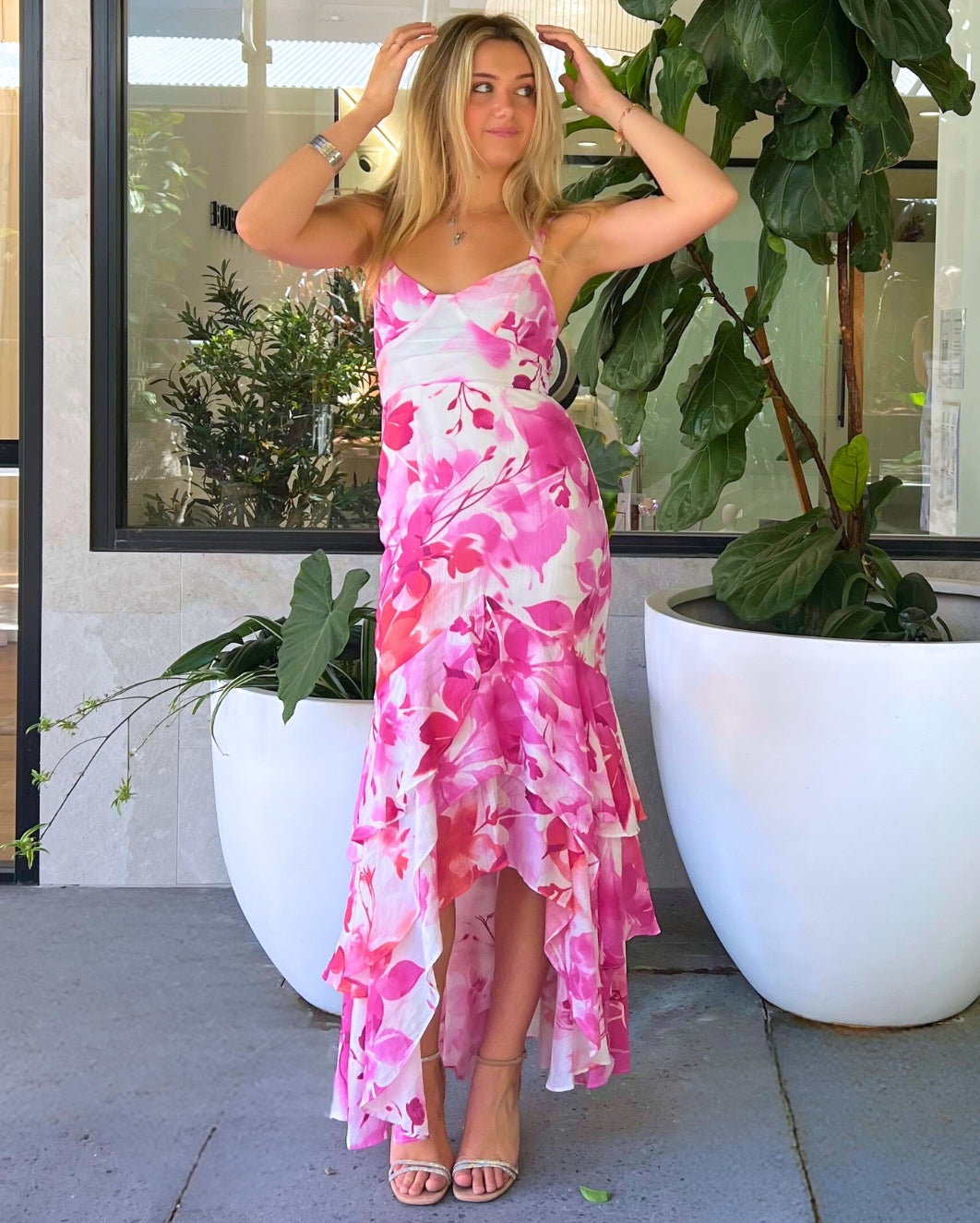 Natasha Maxi Dress - Pink