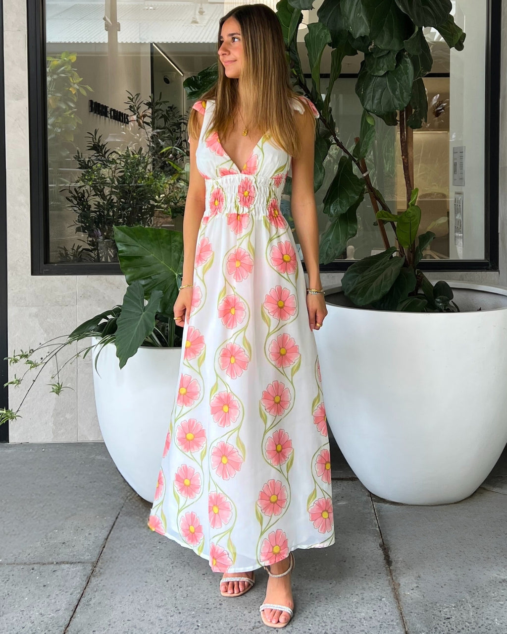 Delina Maxi Dress - Pink