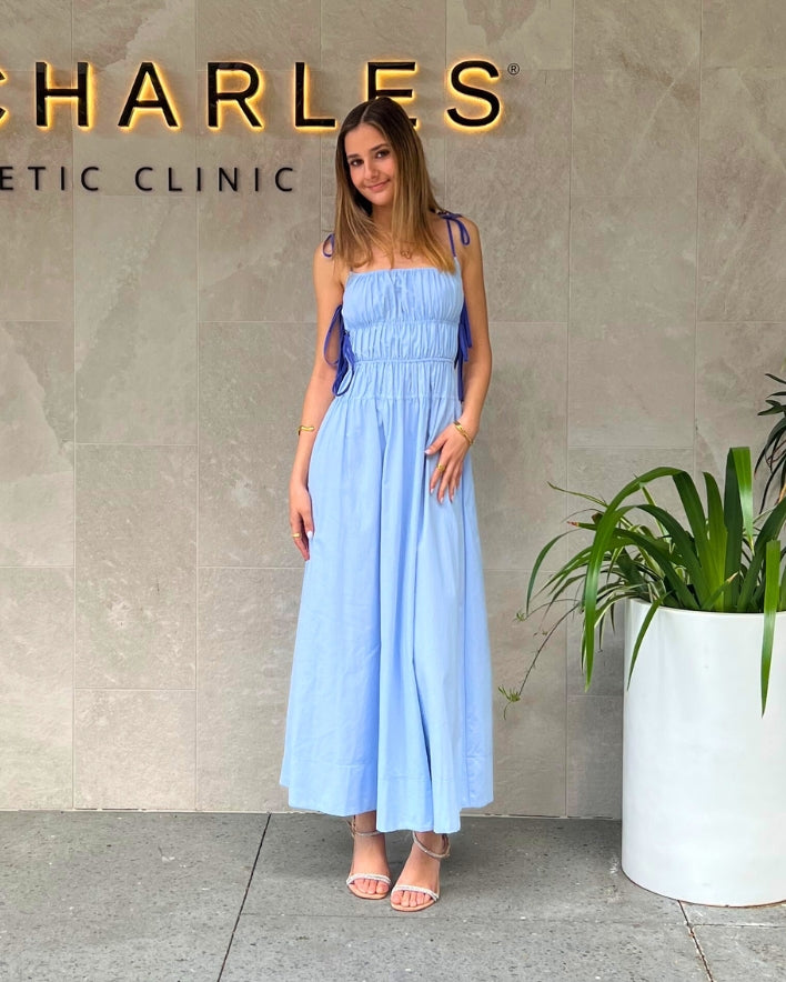 Claire Maxi Dress - Baby Blue