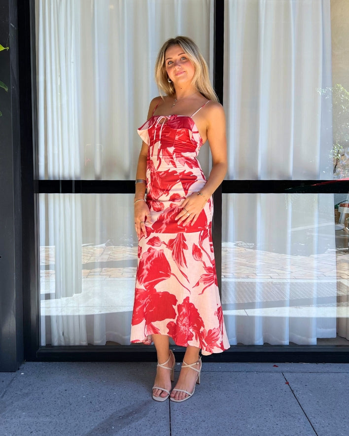Pricilla Maxi Dress - Red
