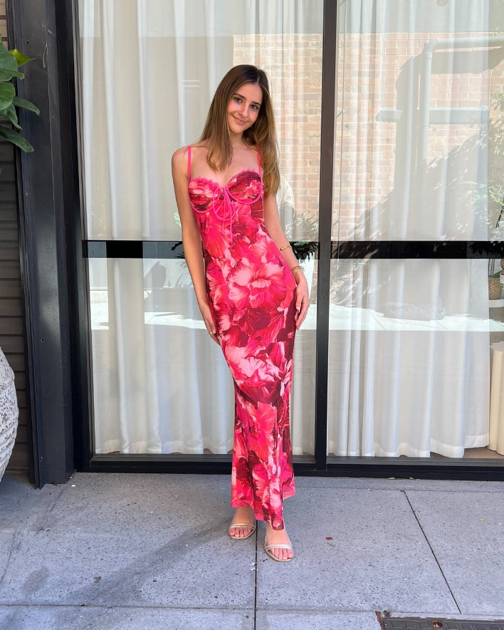 Rosae Maxi Dress - Red