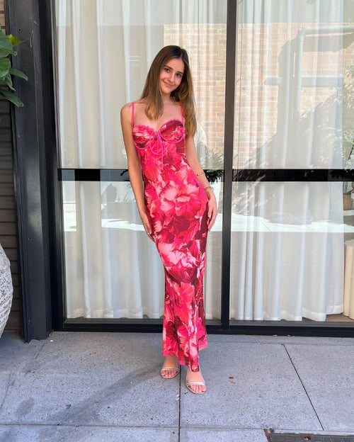 Rosae Maxi Dress - Red