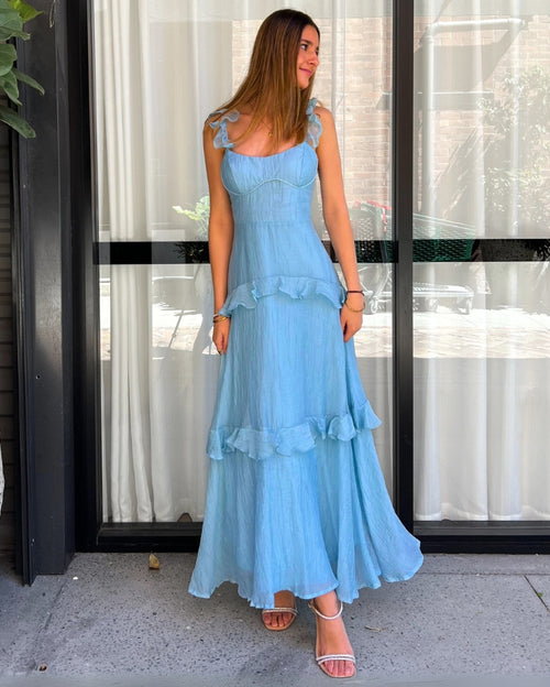 Zeya Maxi Dress - Blue