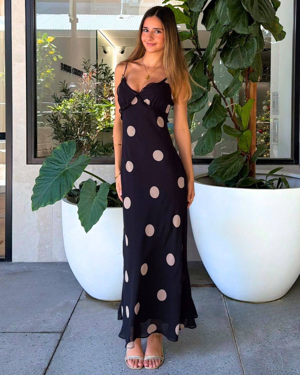 Samara Maxi Dress - Polka Dot