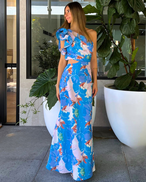 Rosalina Maxi Dress - Blue