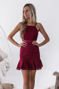 Shona Mini Dress - Wine