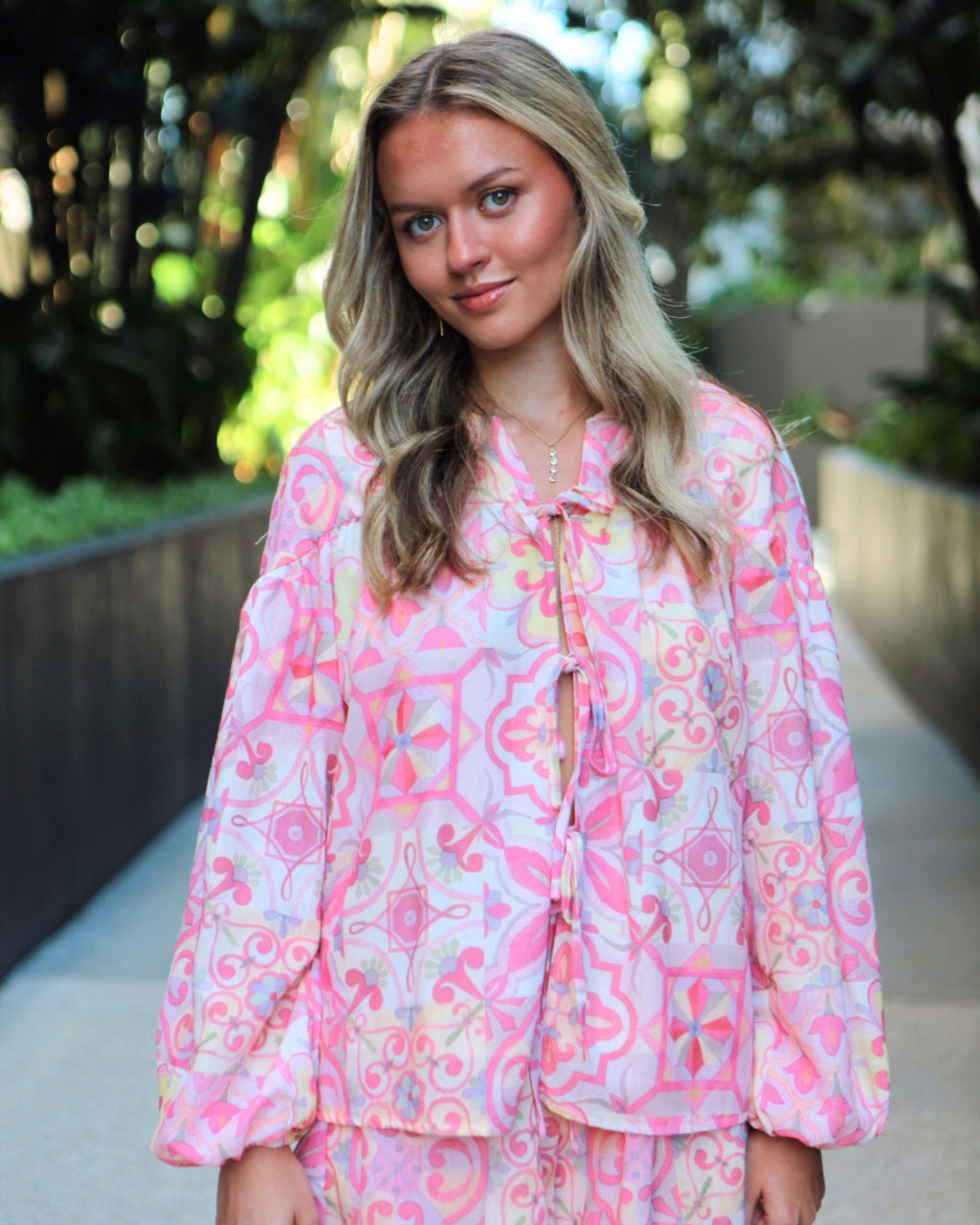 Polly Set Top - Blush