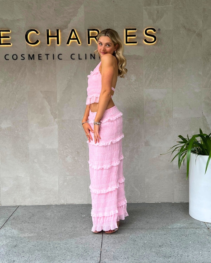 Scarlett Set Top - Pink
