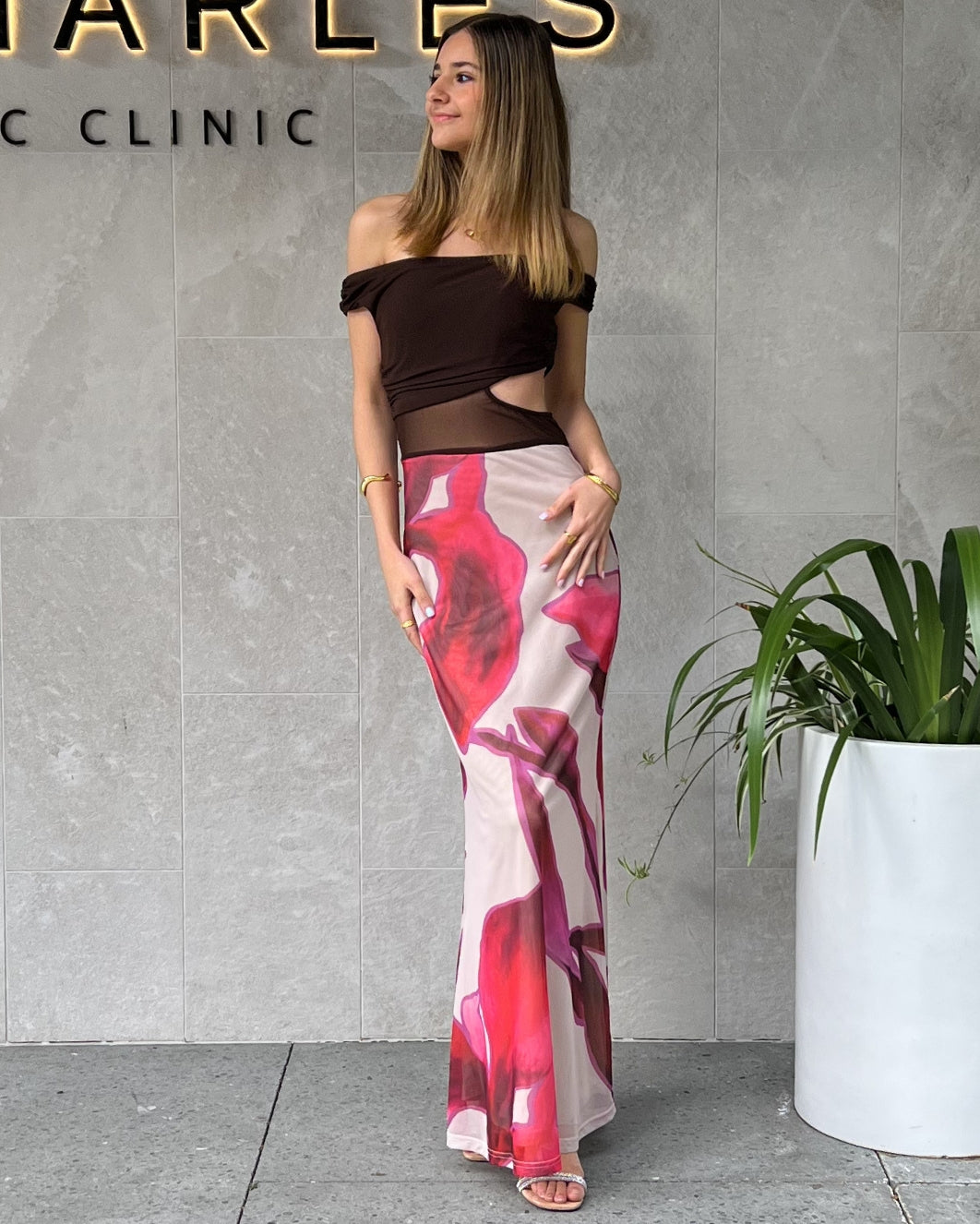Amaya Maxi Dress - Chocolate