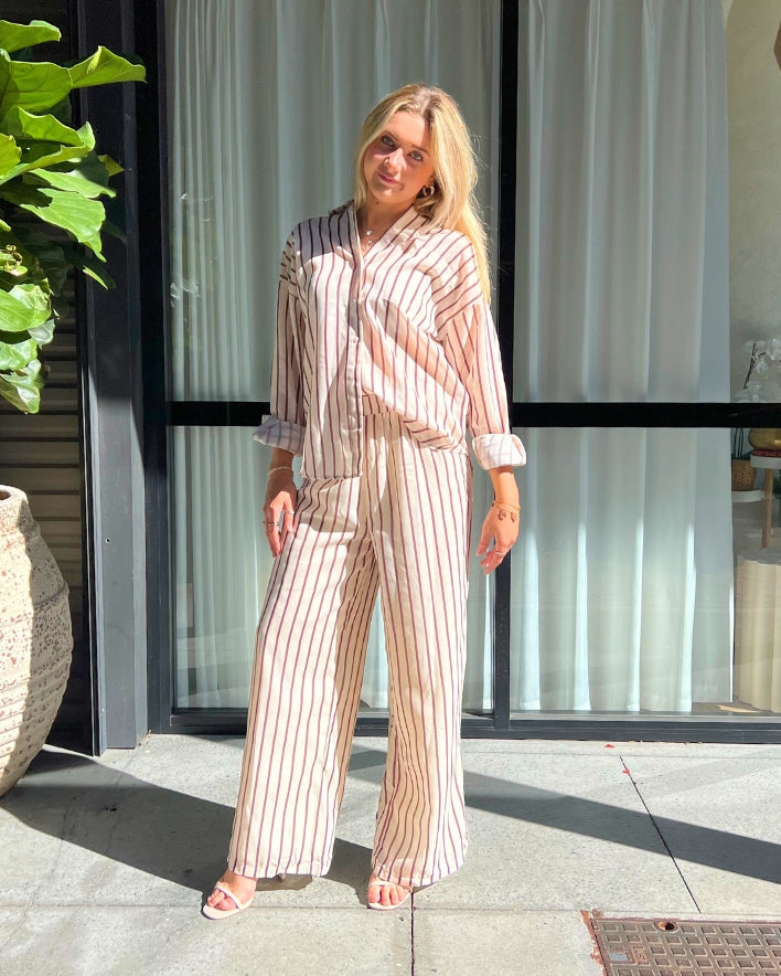 Arabella Set Pants - Latte