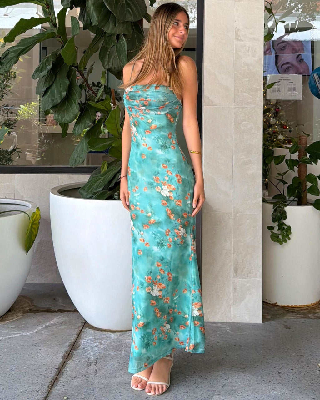 Hina Maxi Dress - Green Multi