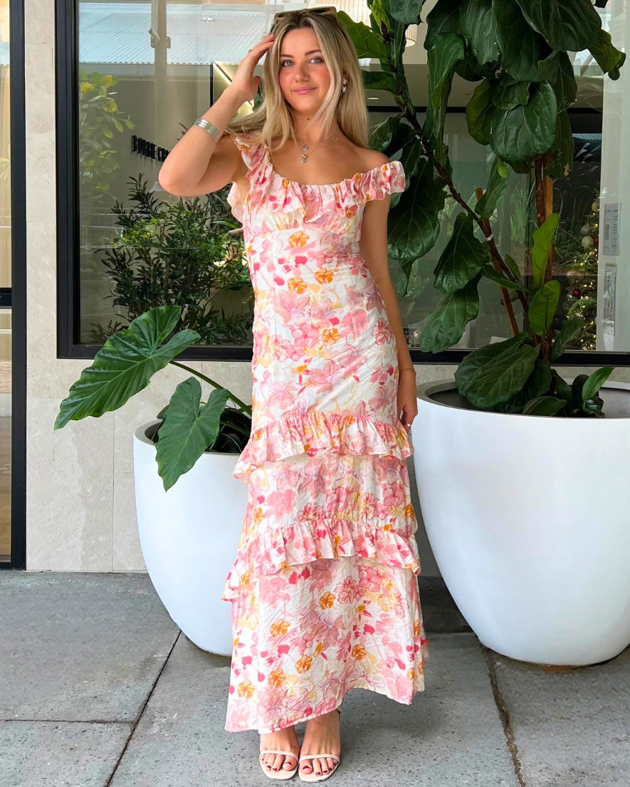 Rue Maxi Dress - Pink