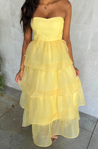 Kadie Maxi Dress - Yellow