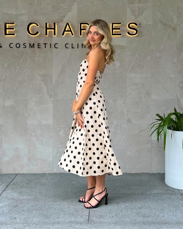 Darling Midi Dress - Beige