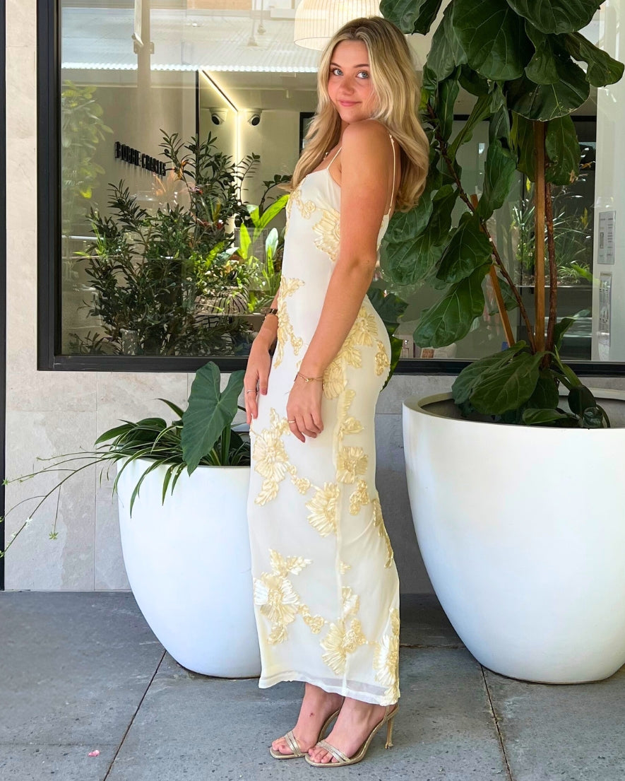 Georgina Maxi Dress - Yellow