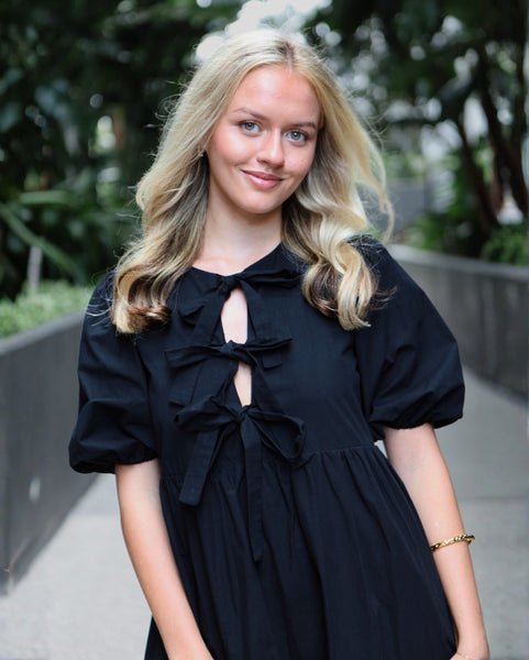 Allegra Mini Dress - Black