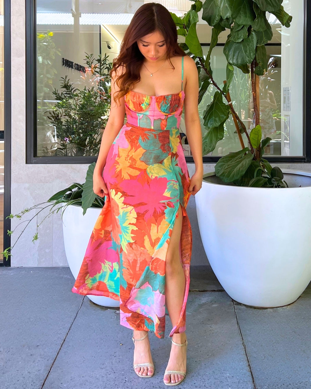Radha Maxi Dress - Orange