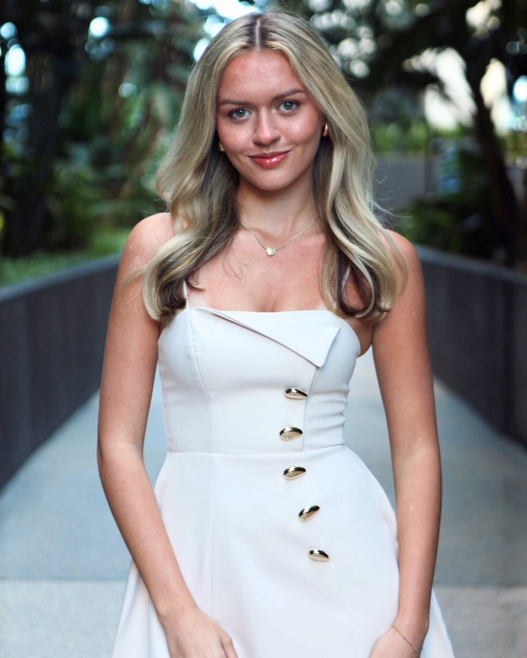Steph Mini Dress - Beige