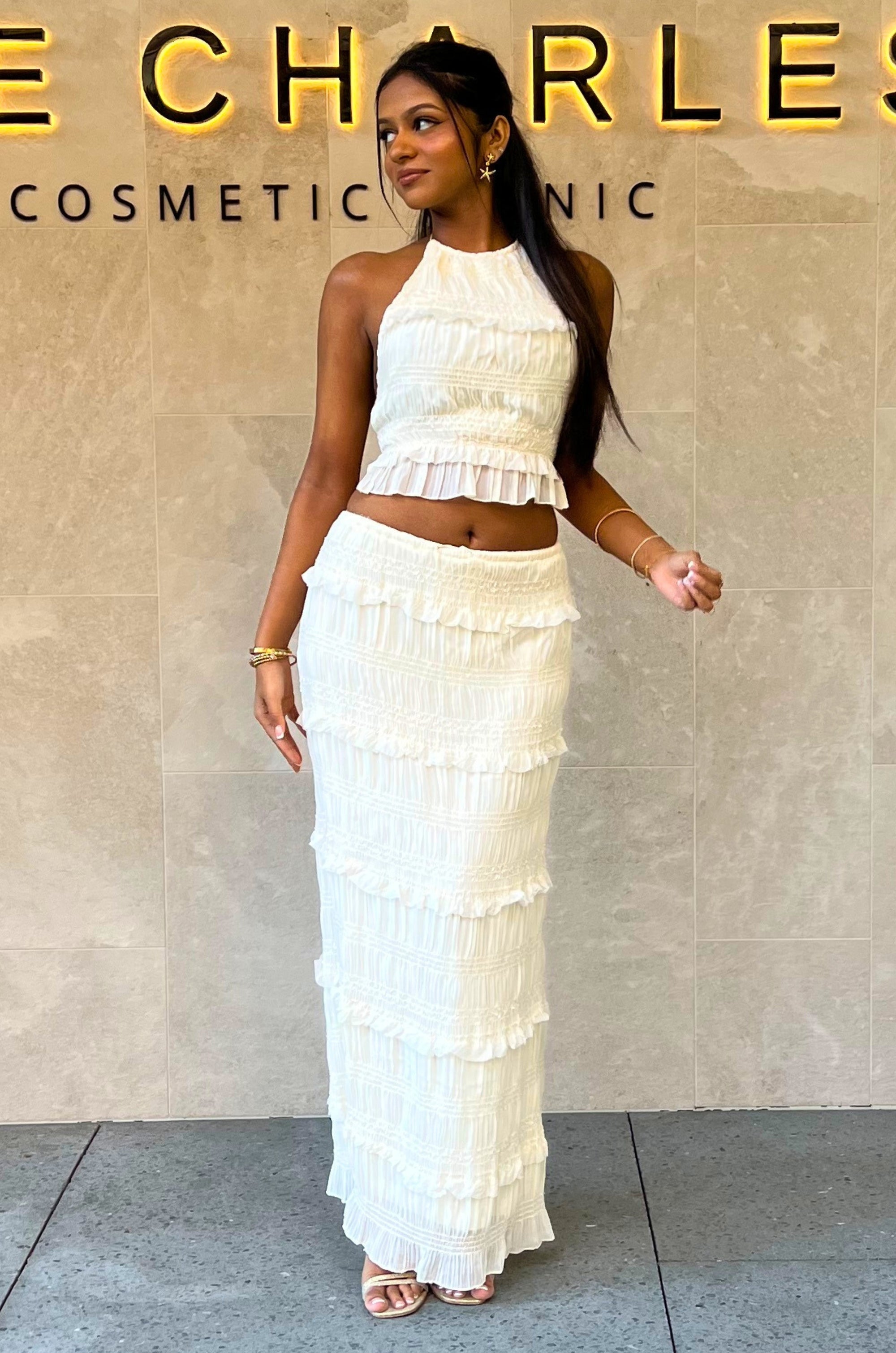 Scarlett Set Skirt - White