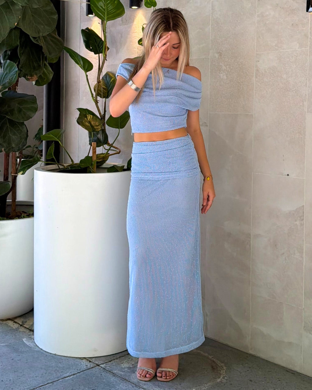 Montie Set Skirt - Blue