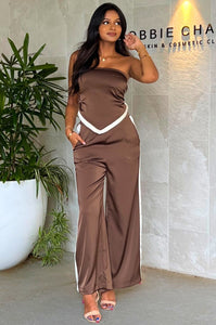 Riya Set Pants - Brown