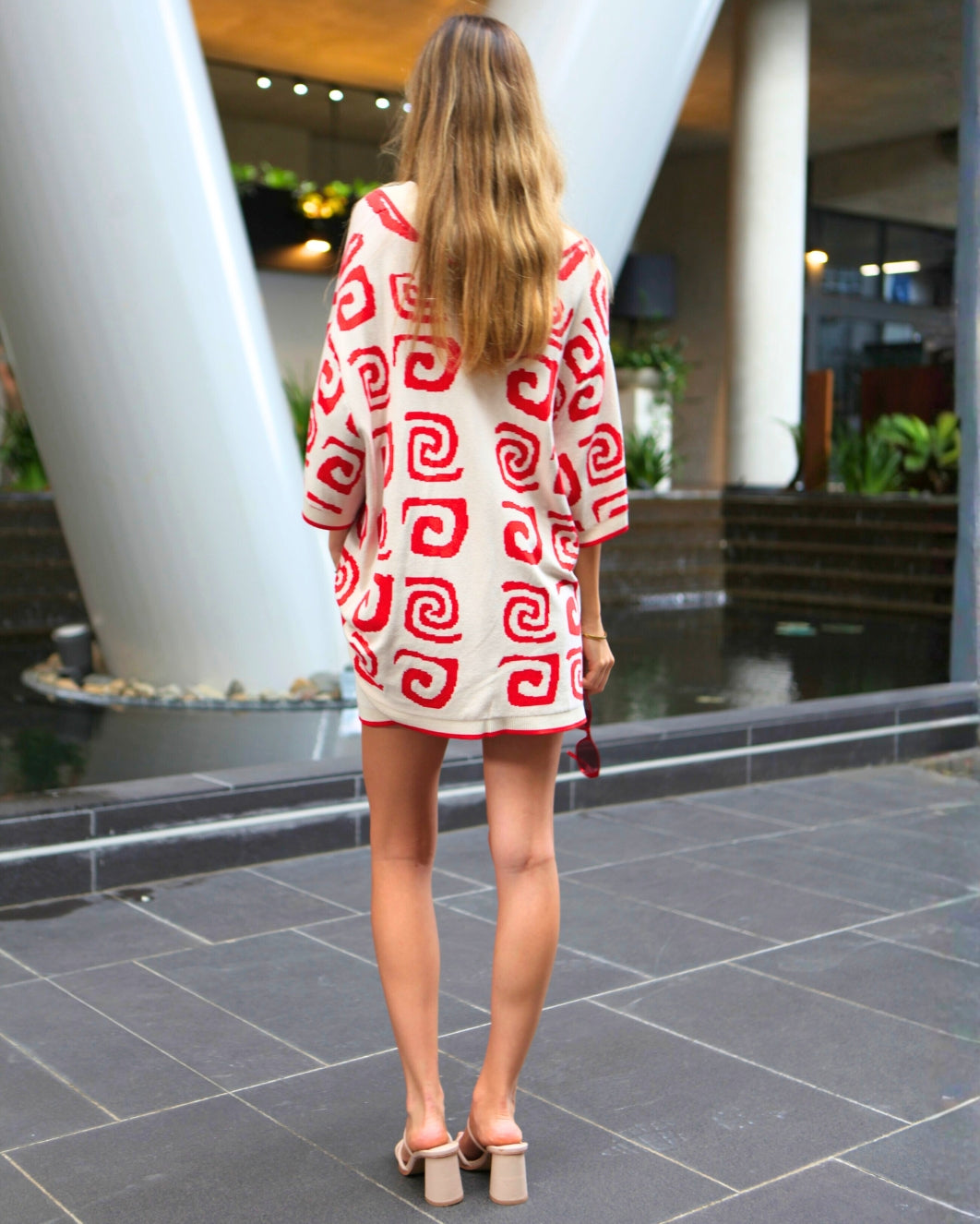 Aurelia Set Shorts - Red Print