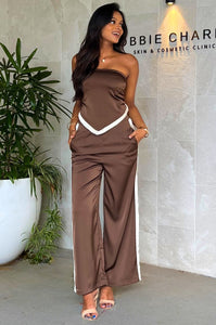 Riya Set Pants - Brown