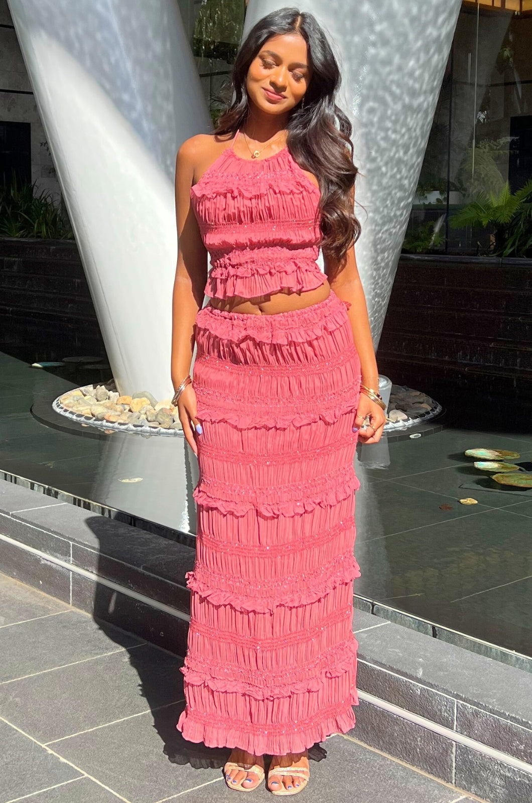 Scarlett Set Skirt - Rose