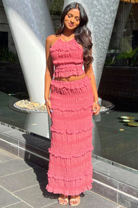 Scarlett Set Skirt - Rose