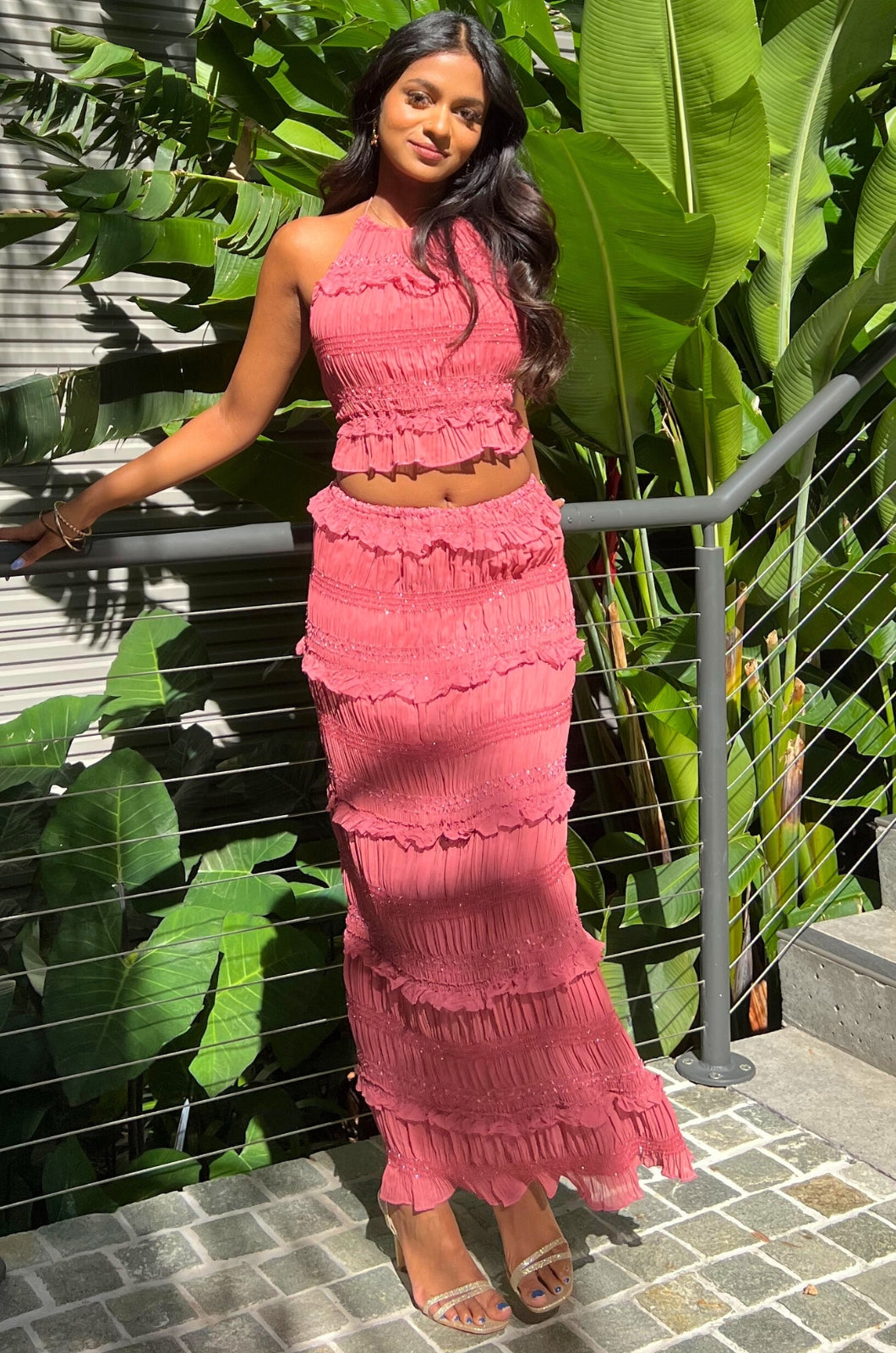 Scarlett Set Skirt - Rose
