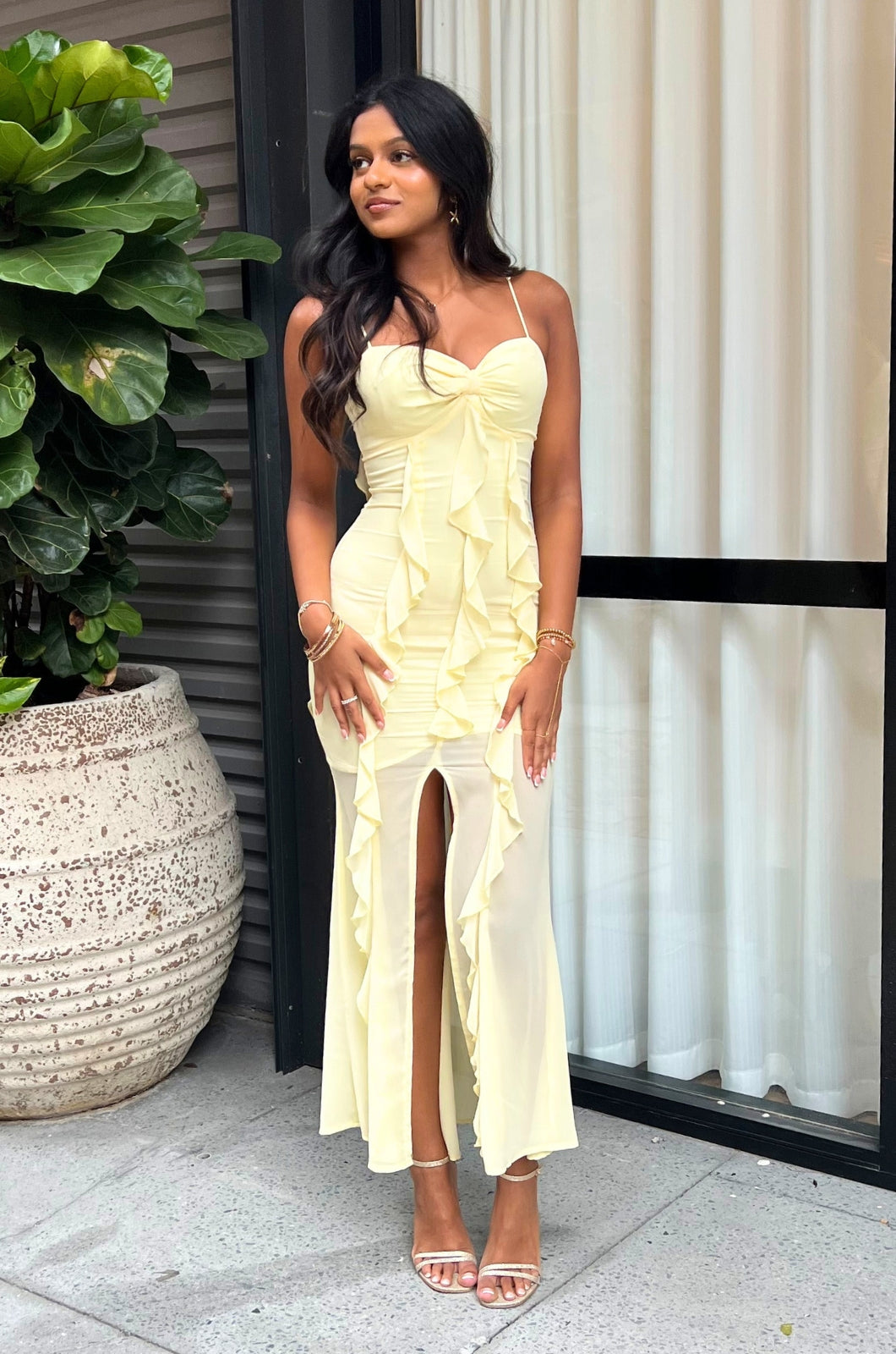 Tori Maxi Dress - Yellow