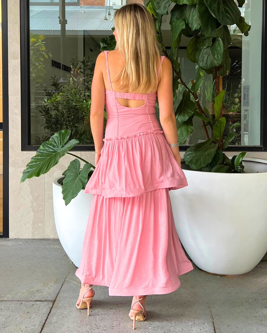 Zyra Maxi Dress - Pink