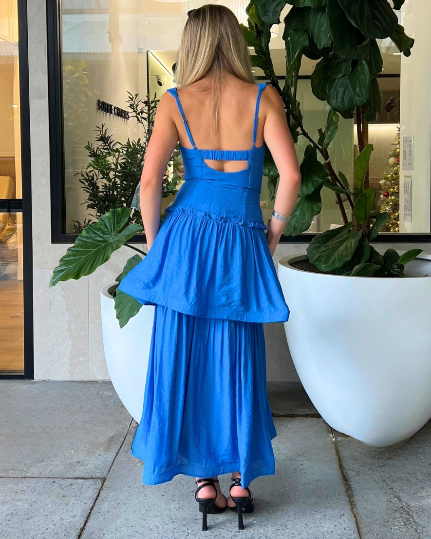Zyra Maxi Dress - Blue