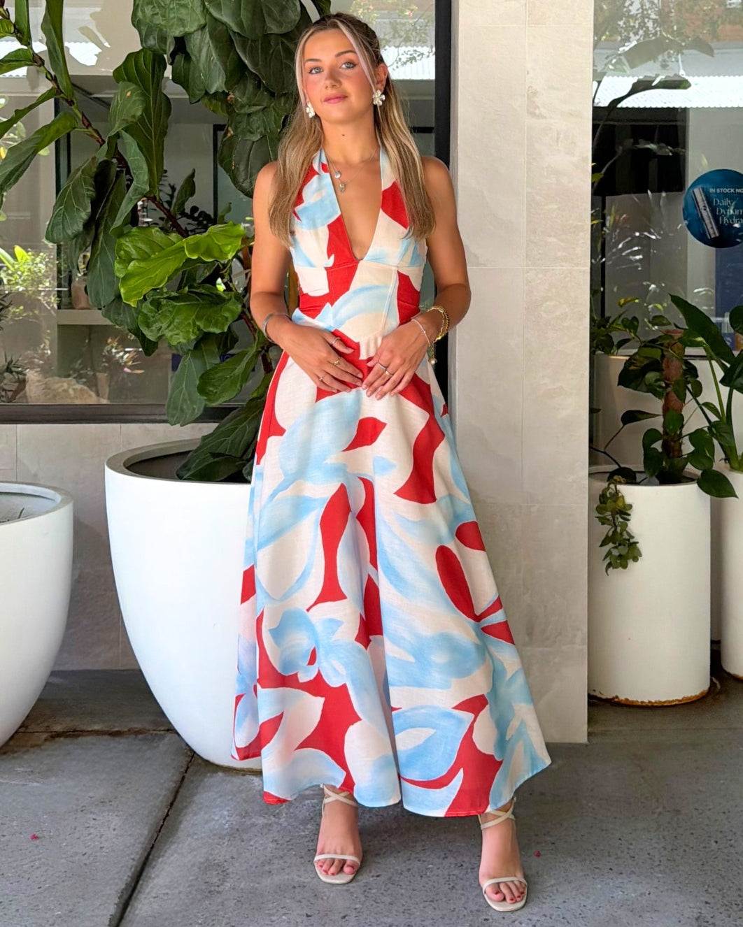 Agustina Maxi Dress - Blue Multi