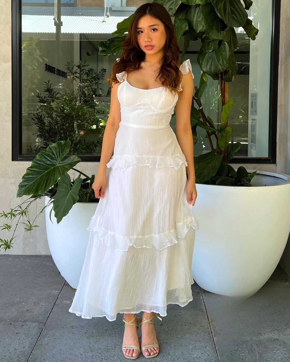 Zeya Maxi Dress - White